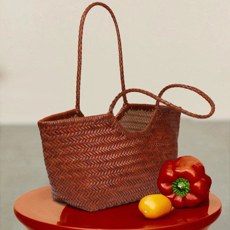 Braided shopper tote