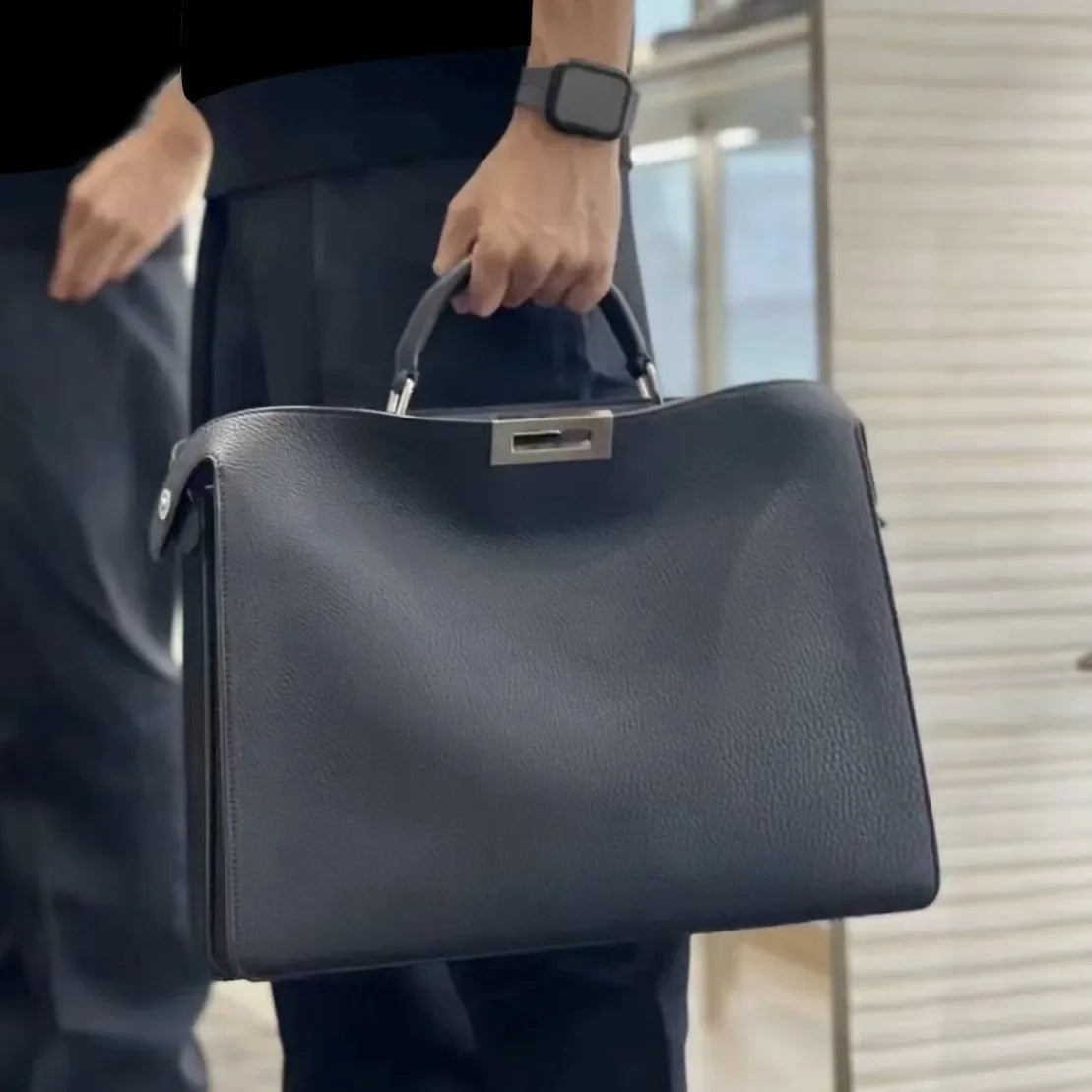 Structured Leather Handbag