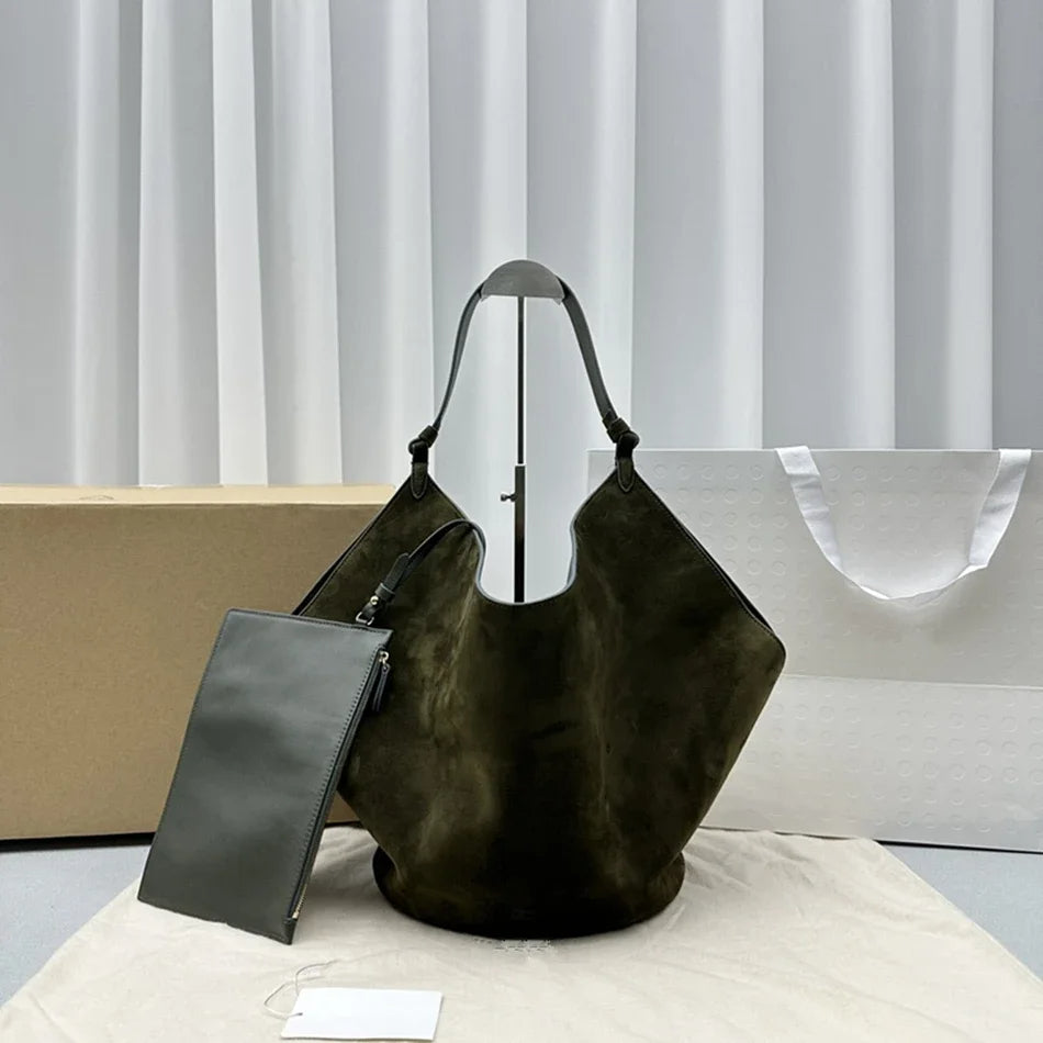 Vintage suede tote