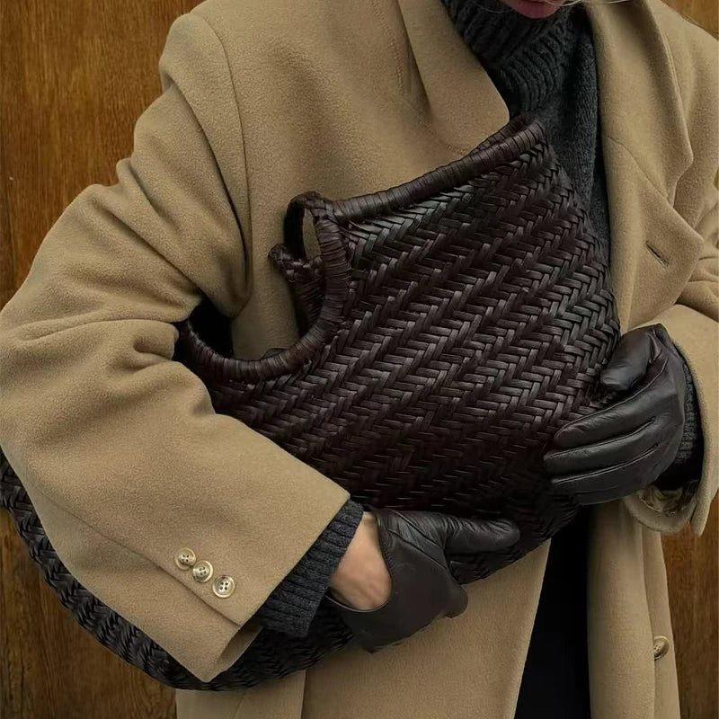 Braided shopper tote