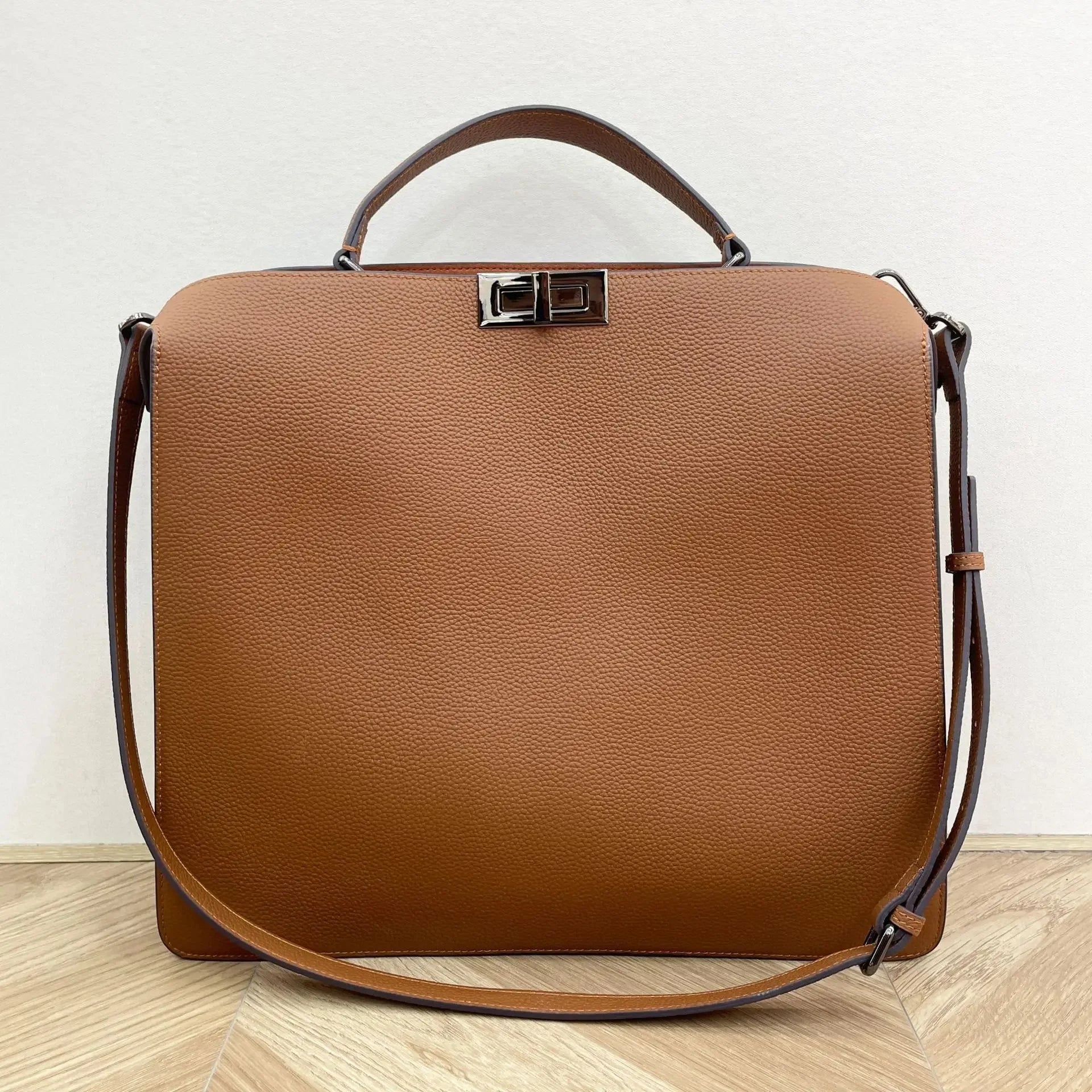 Structured Leather Handbag