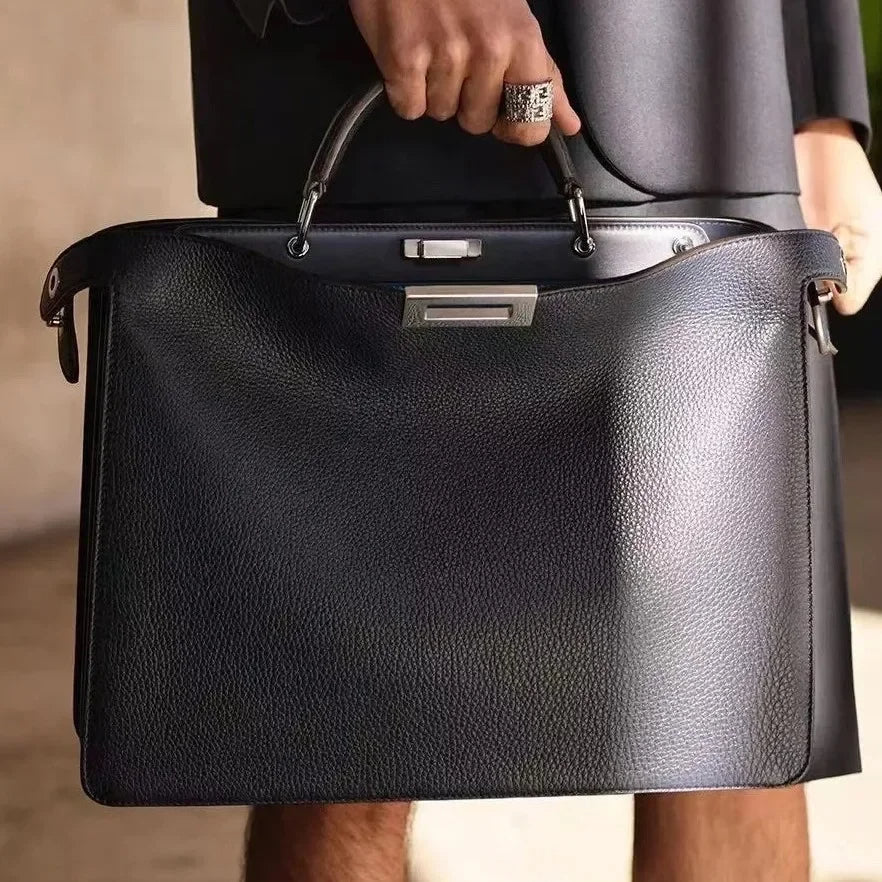 Structured Leather Handbag