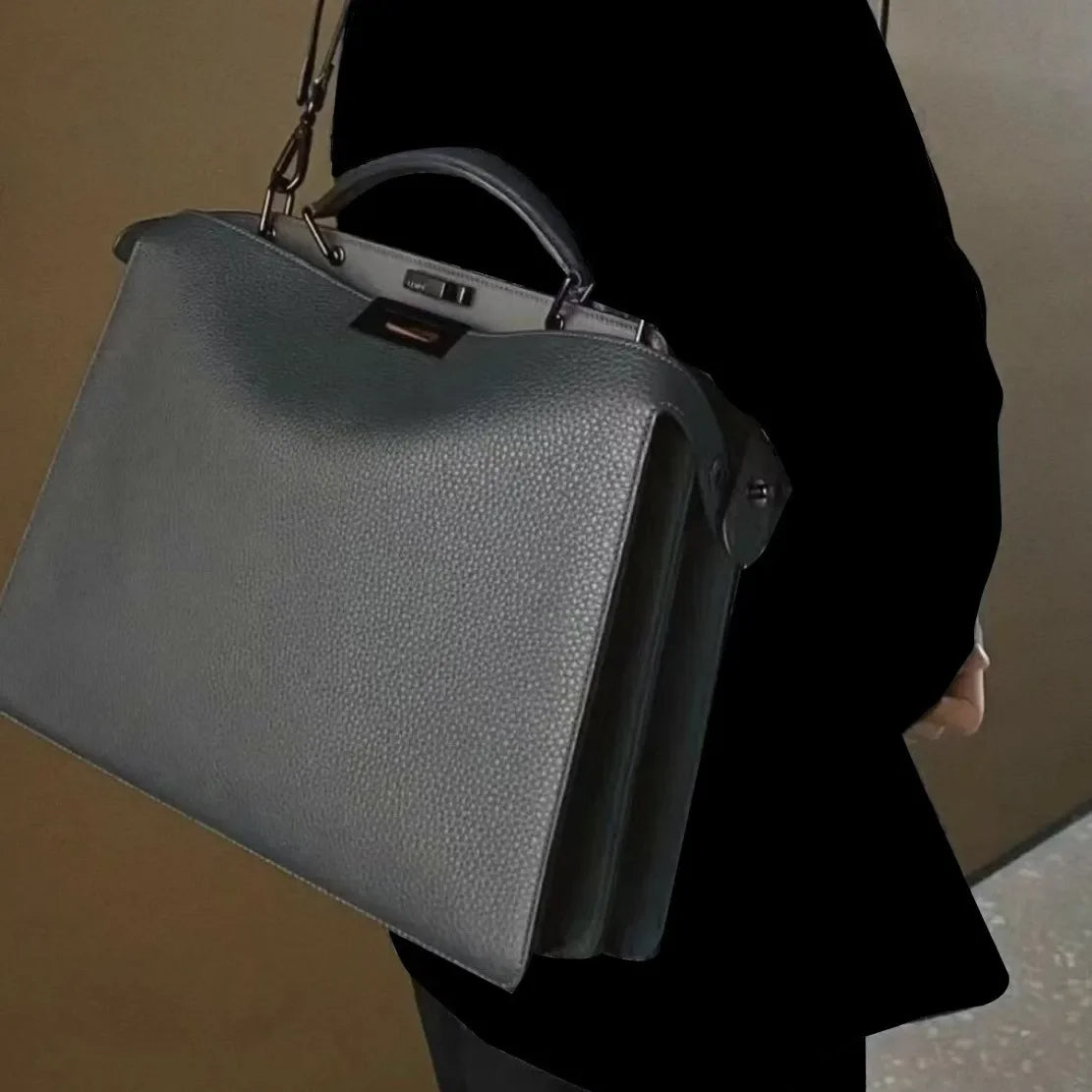 Structured Leather Handbag