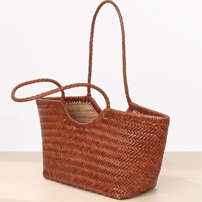 Braided shopper tote