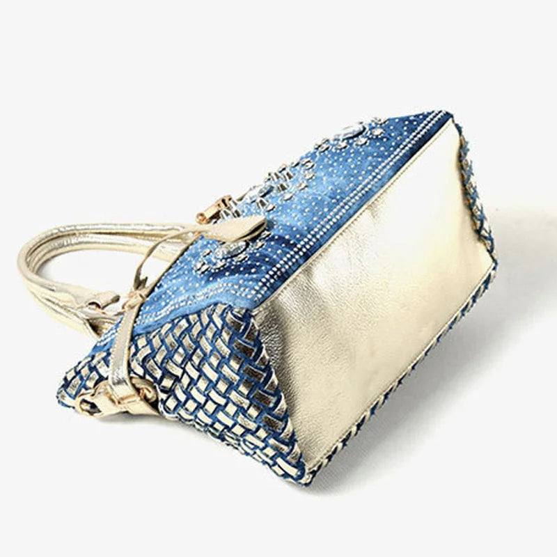 Birky Denim diamond tote