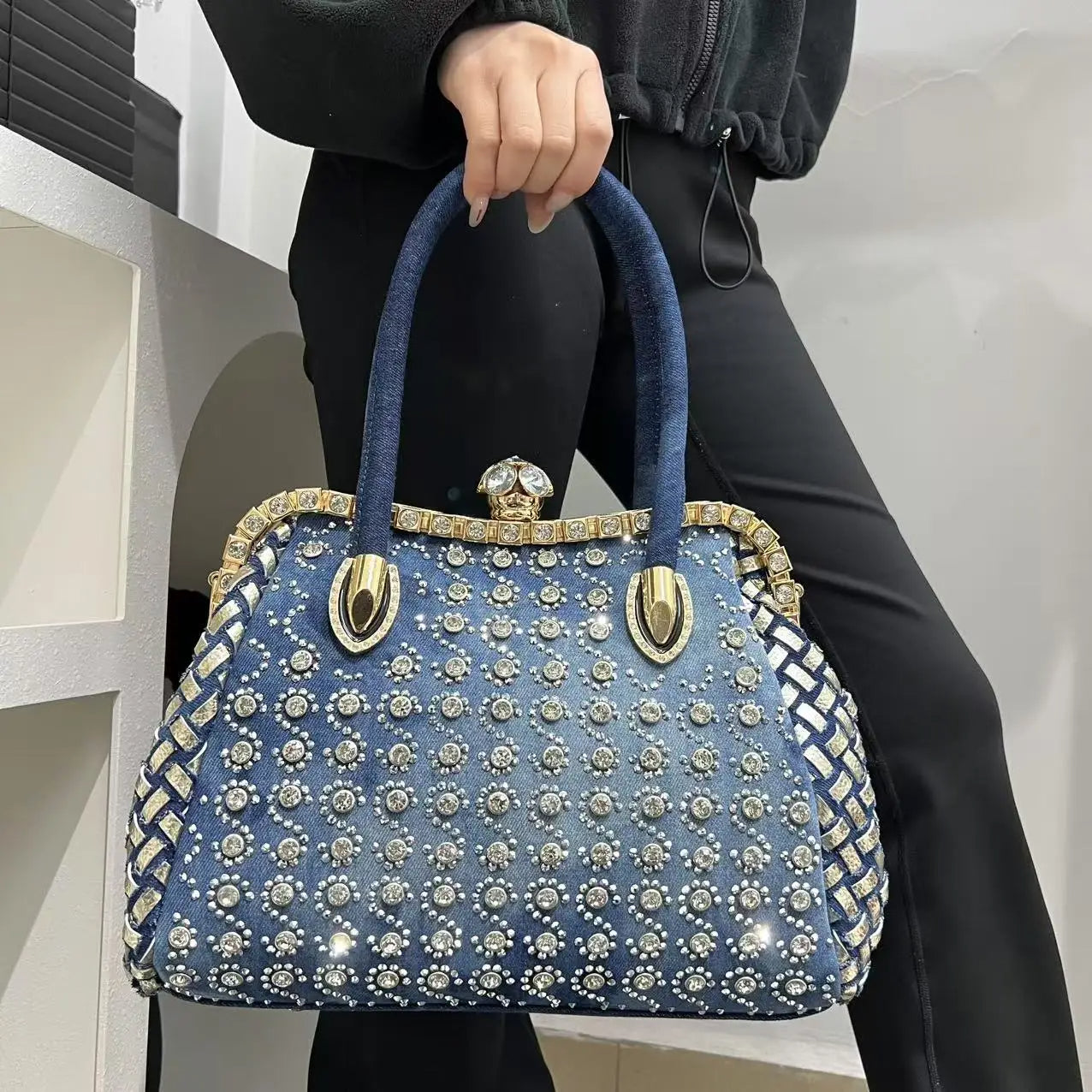 Floral oversized handbag