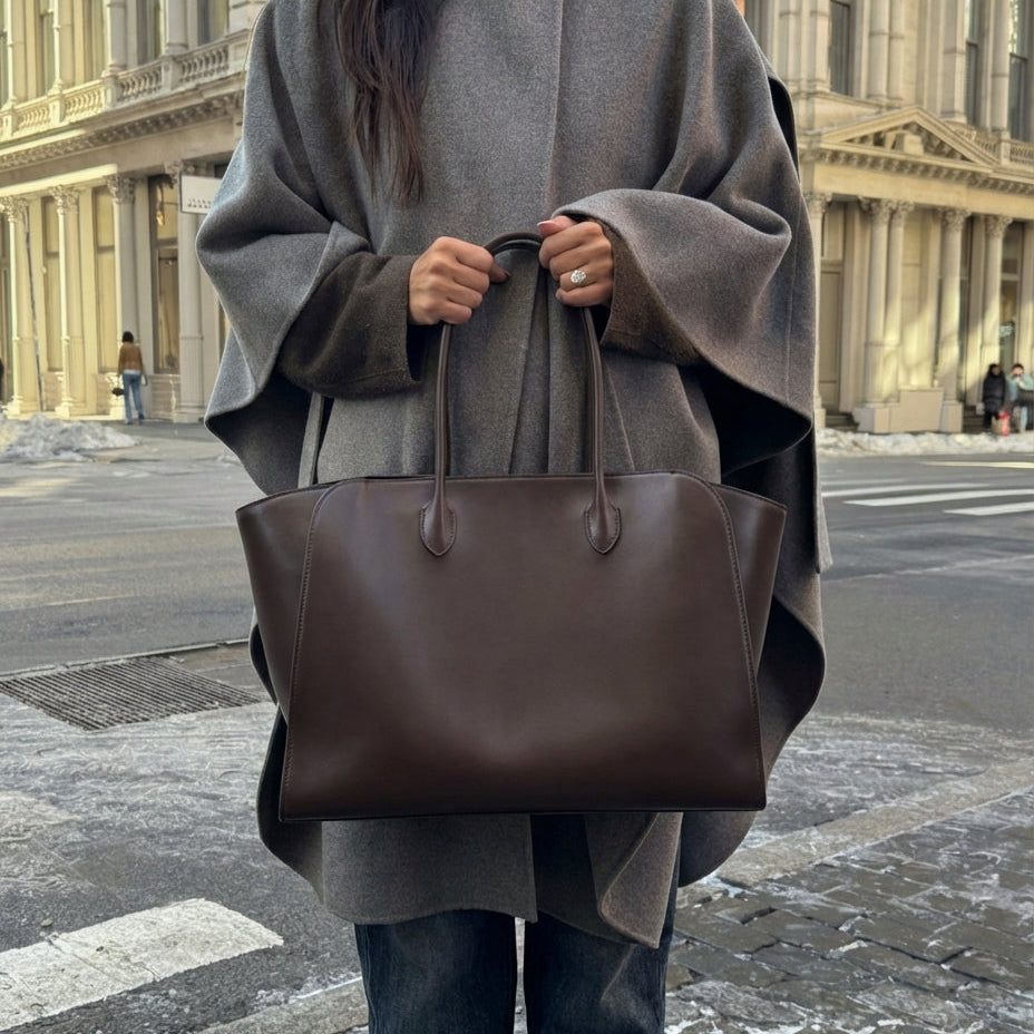 Brown leather bag