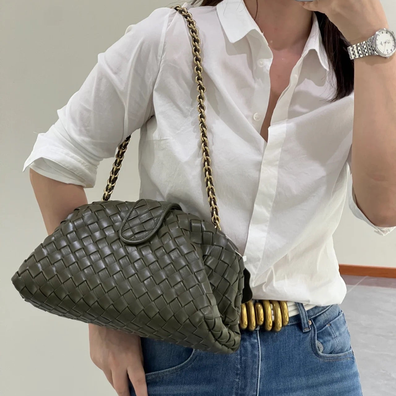 Sophia woven Clutch