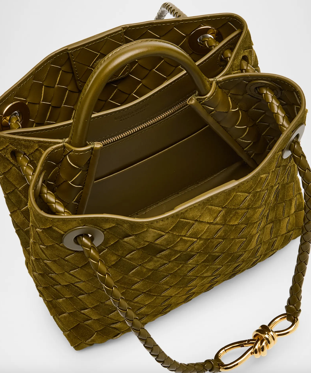 Suede shoulder bag