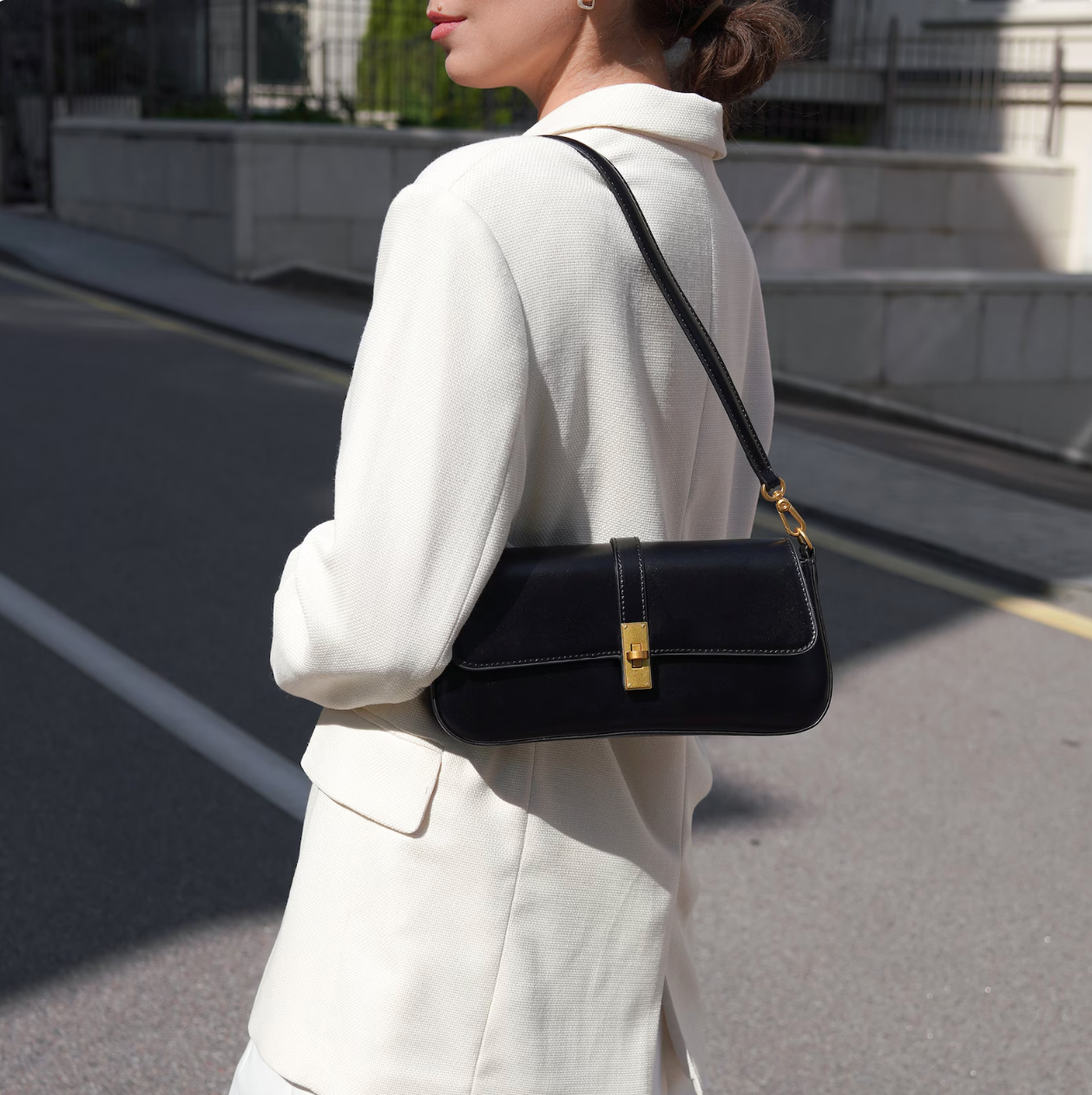 MINA Leather crossbody bag