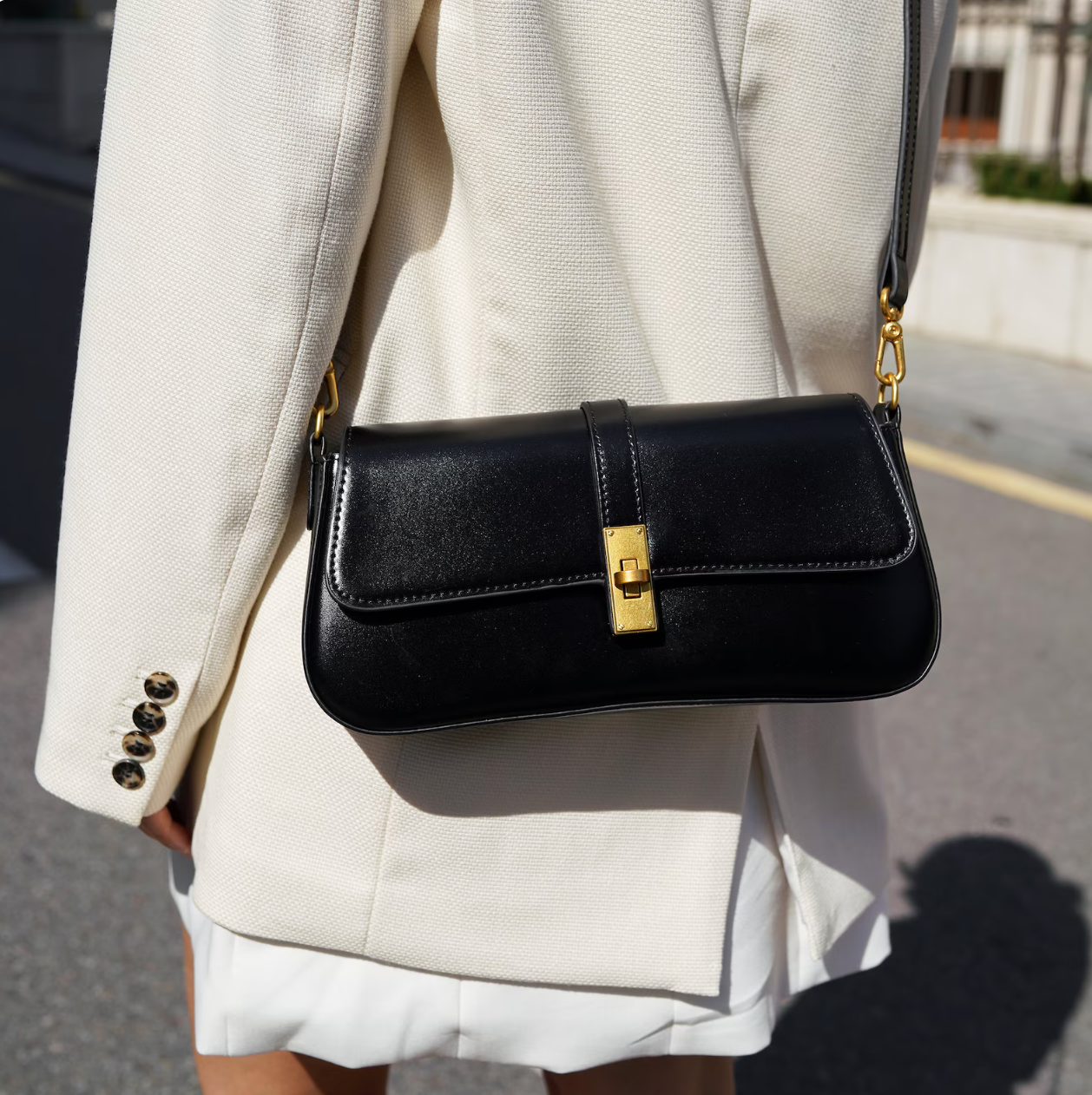 MINA Leather crossbody bag