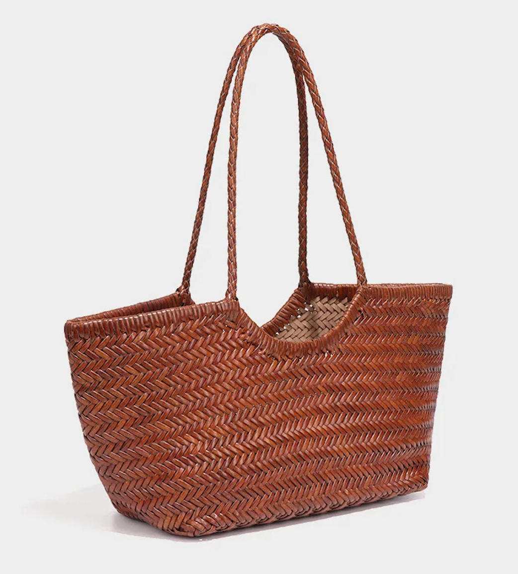 Braided shopper tote