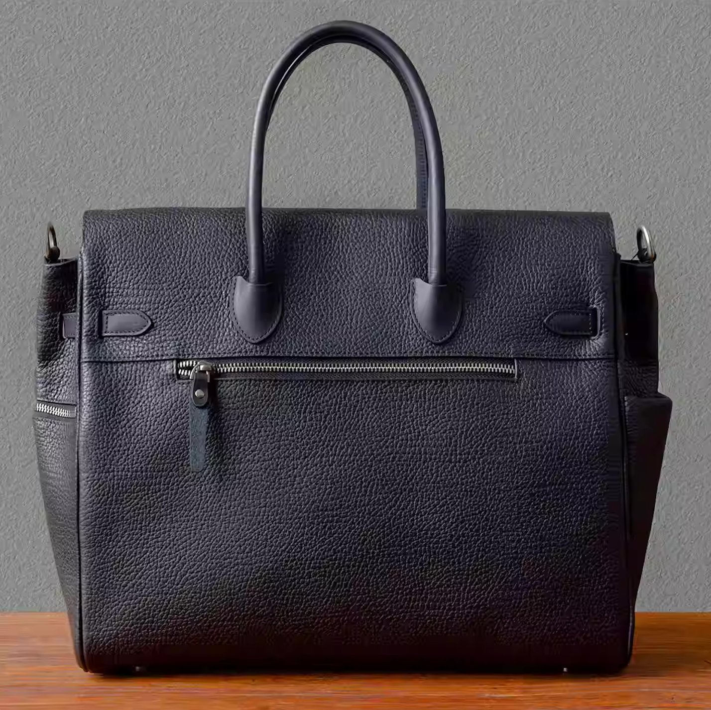 Vintage leather tote