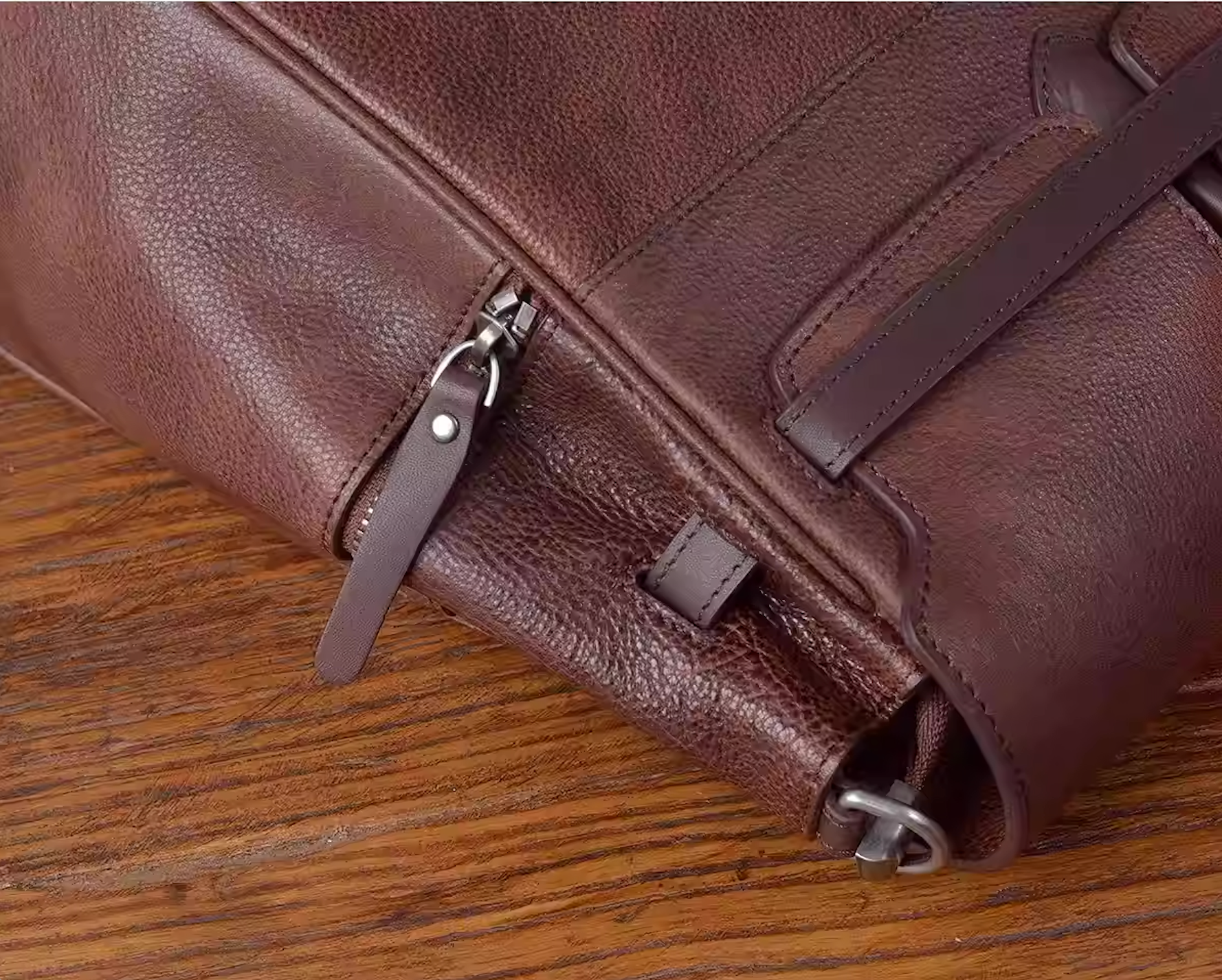 Vintage leather tote