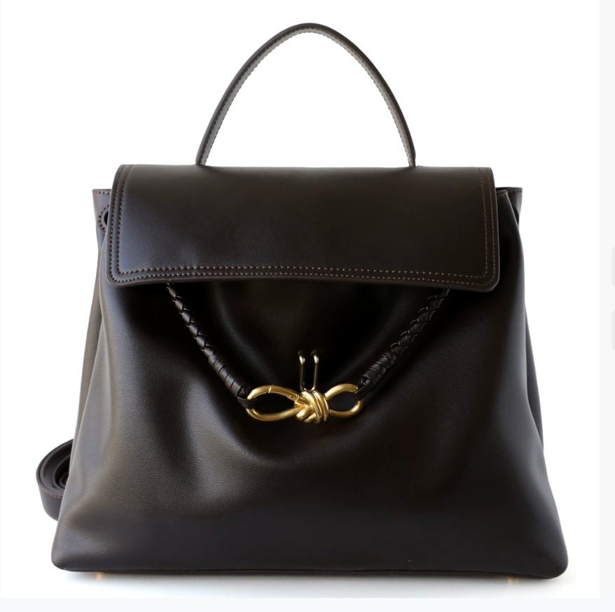 Braided Knot Leather Bag