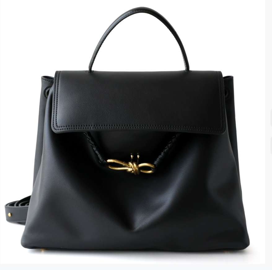 Braided Knot Leather Bag