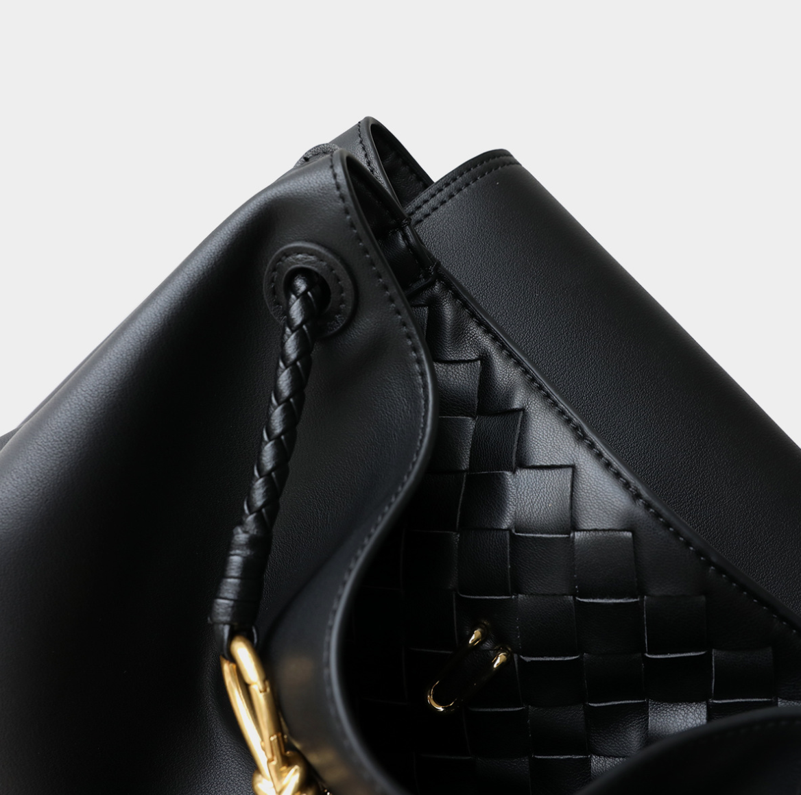 Braided Knot Leather Bag