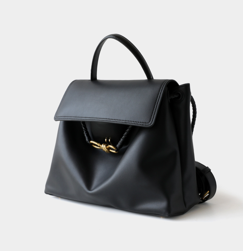 Braided Knot Leather Bag