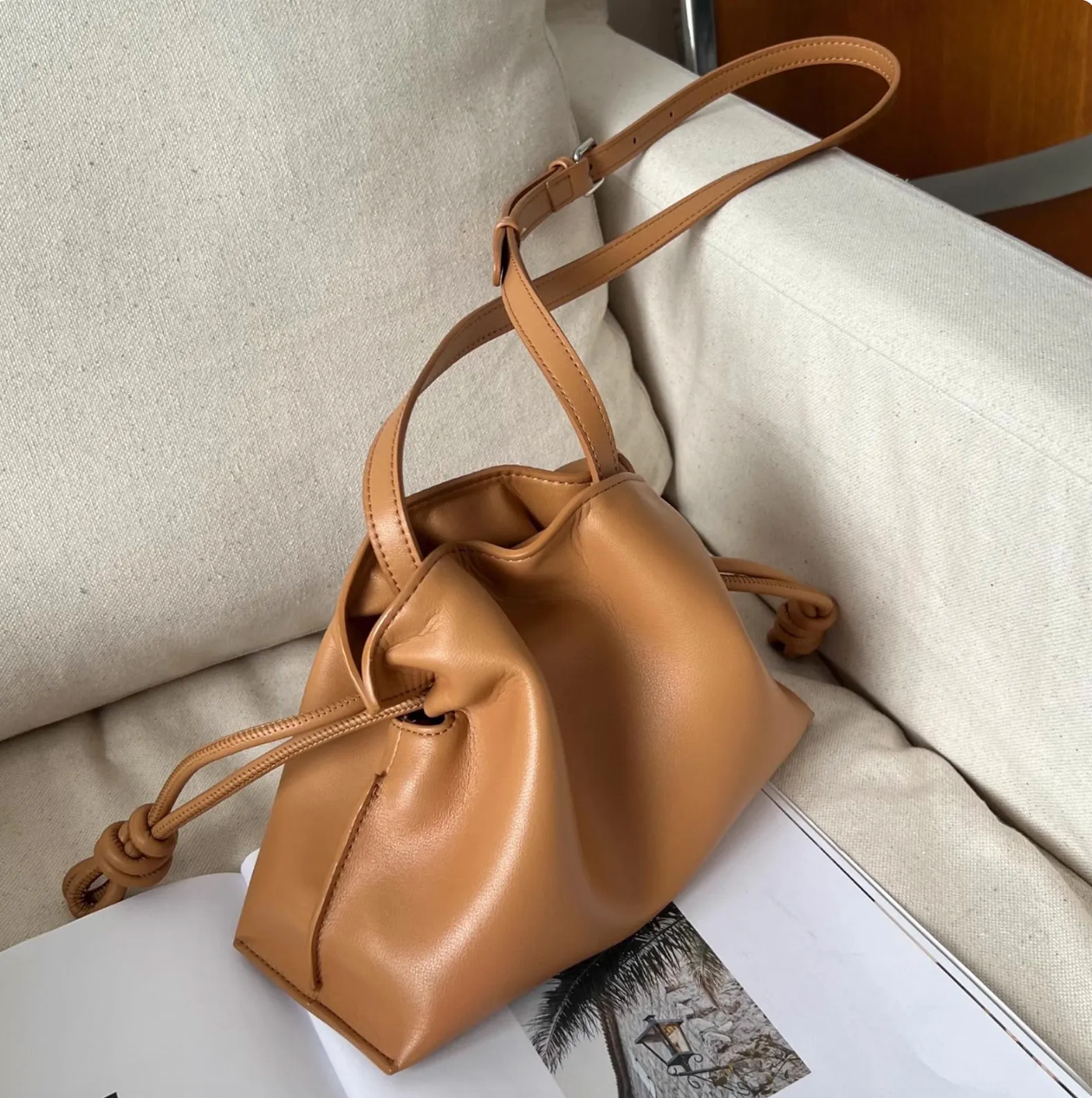 The Knotted Soft Leather Tote
