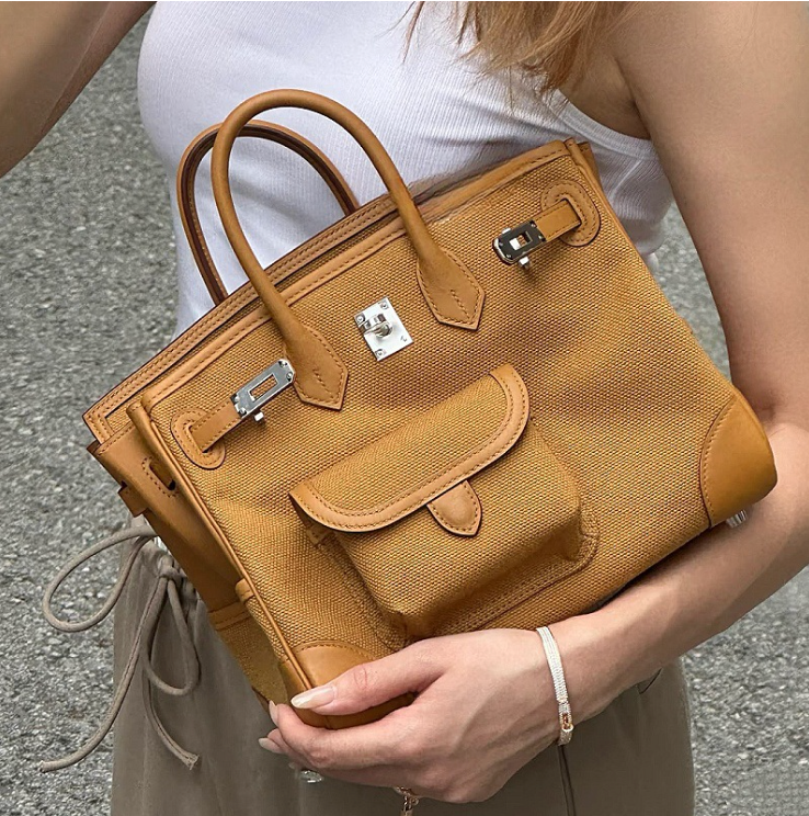 Vene crossbody canvas bag