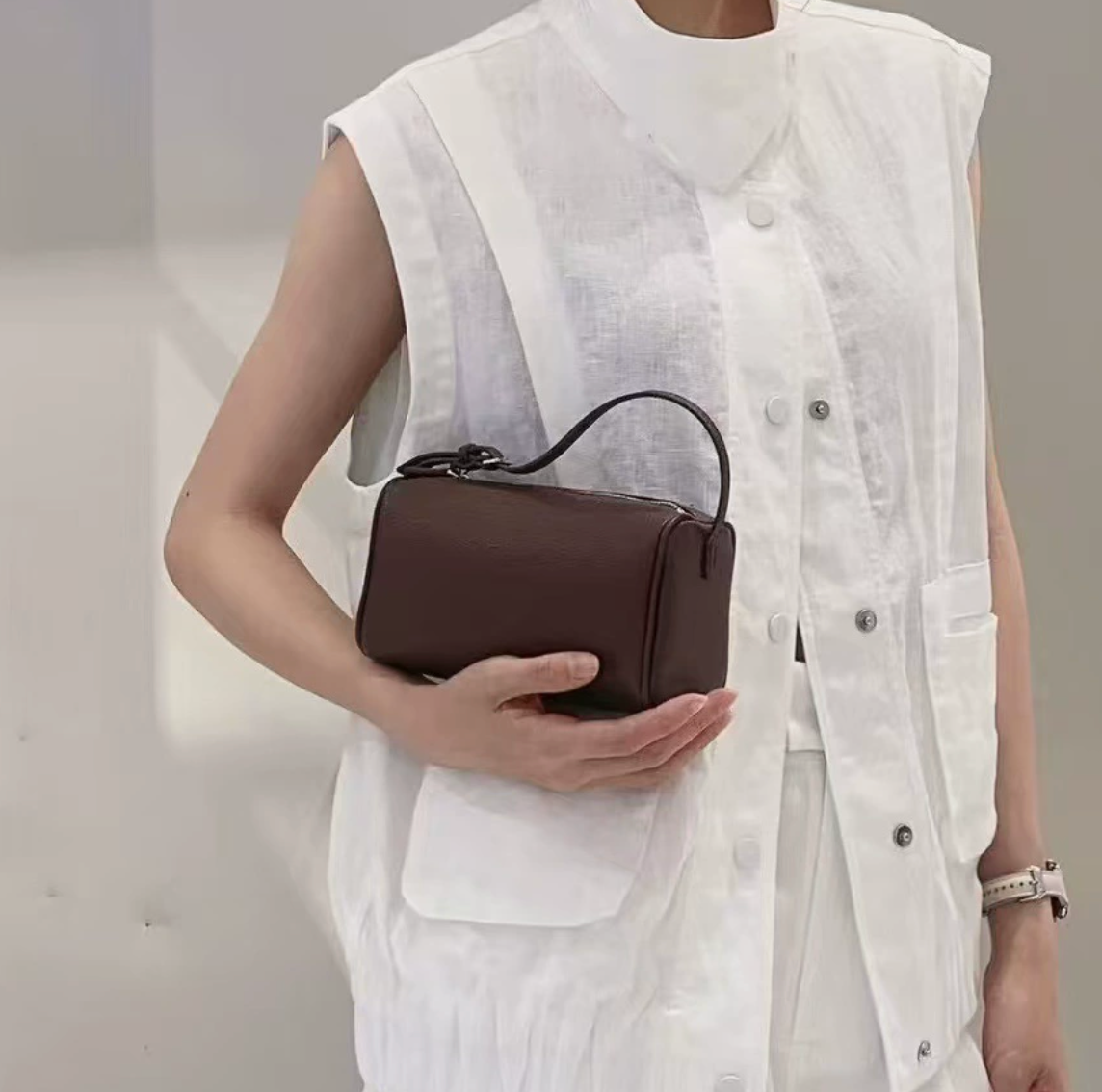 90's Leather shoulder bag