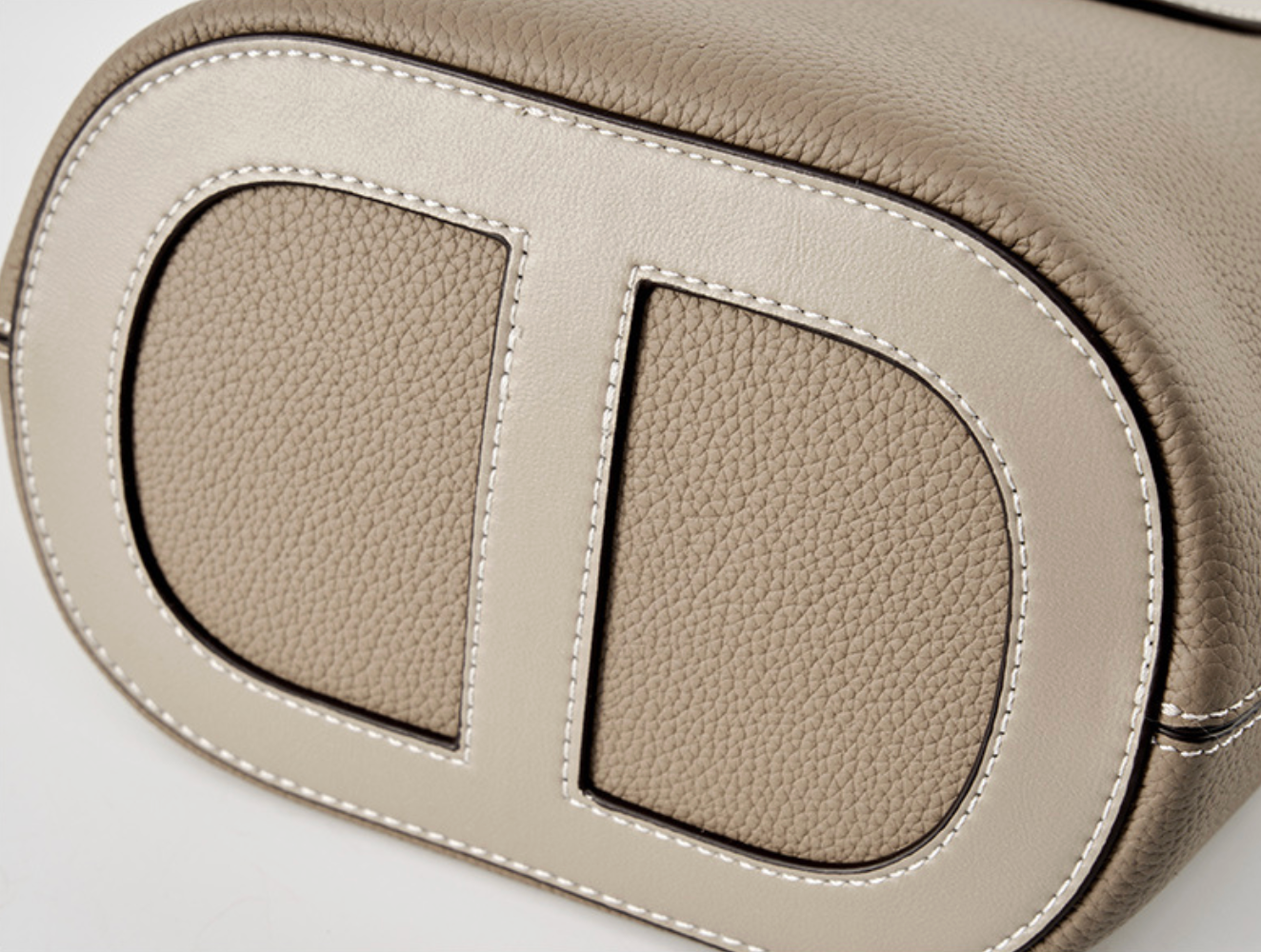 Leather Cutout Handle tote