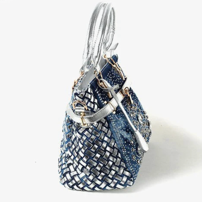 Birky Denim diamond tote