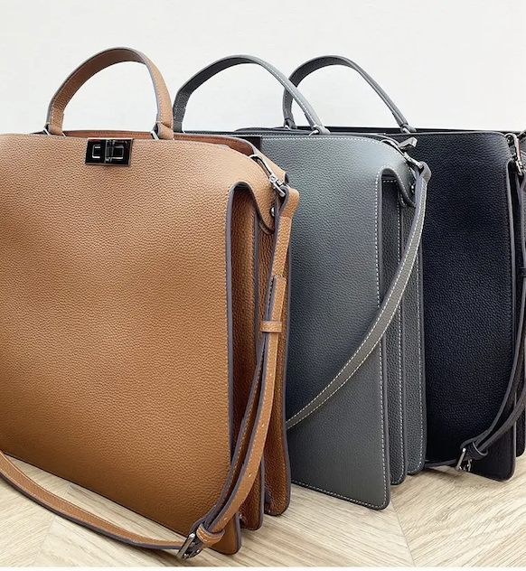 Structured Leather Handbag