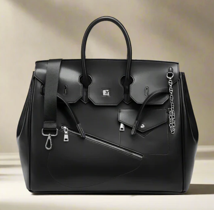 Go‑anywhere leather travel bag