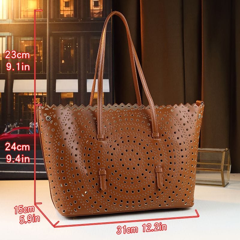 Mina leather tote
