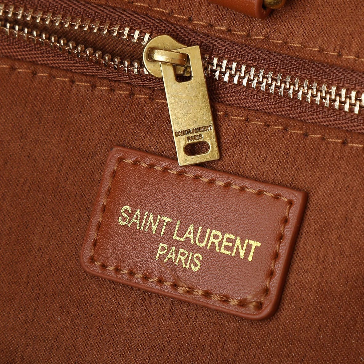 Saint Laurent Rive Gauche Raffia Tote Bag