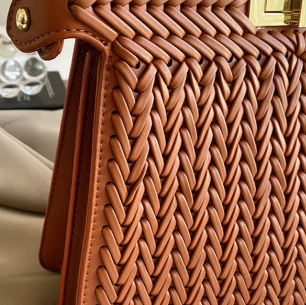 Woven Pattern Crossbody Bag