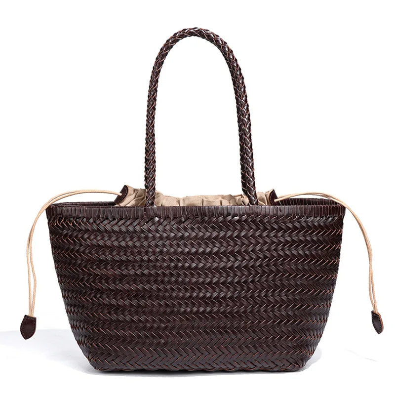 Braided shopper tote