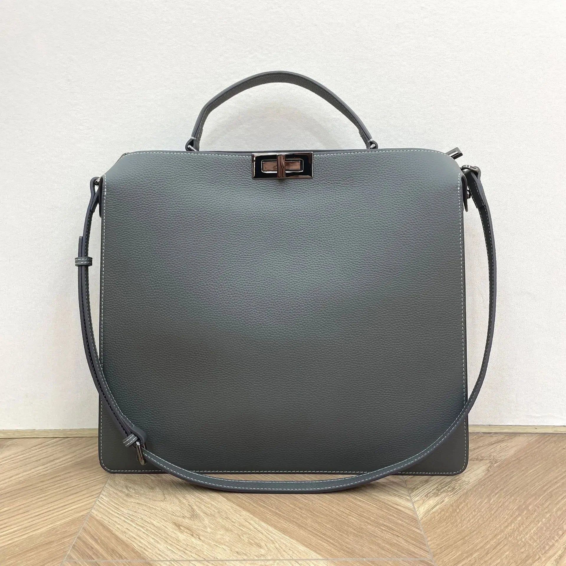 Structured Leather Handbag