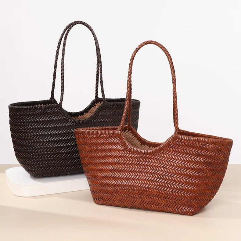 Braided shopper tote