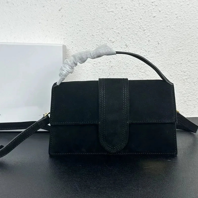 Le Bambinou Flap Bag Suede