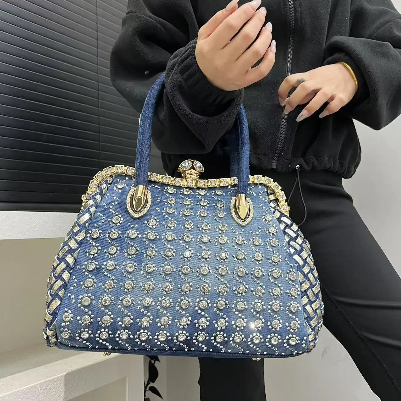 Floral oversized handbag