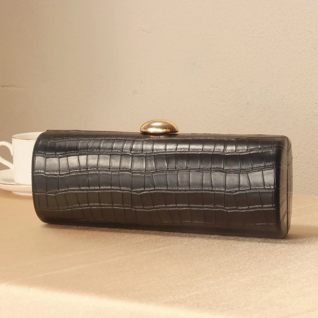 Glossy Golden Clutch
