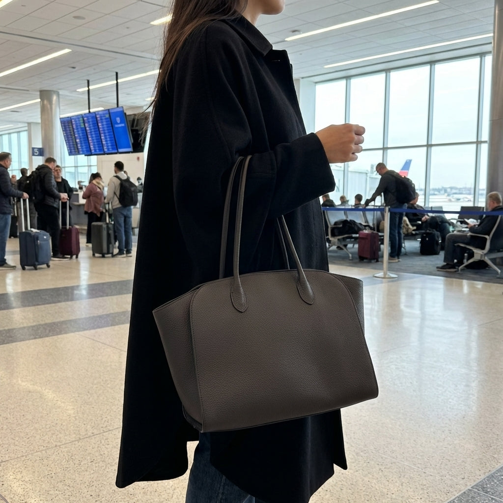 Mimoza leather tote