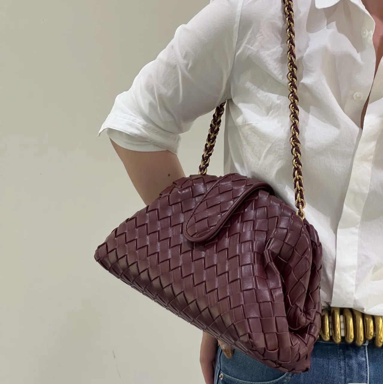 Sophia woven Clutch