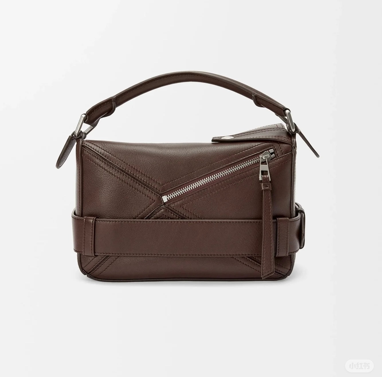 Puzzle Biker Large leather tote bag