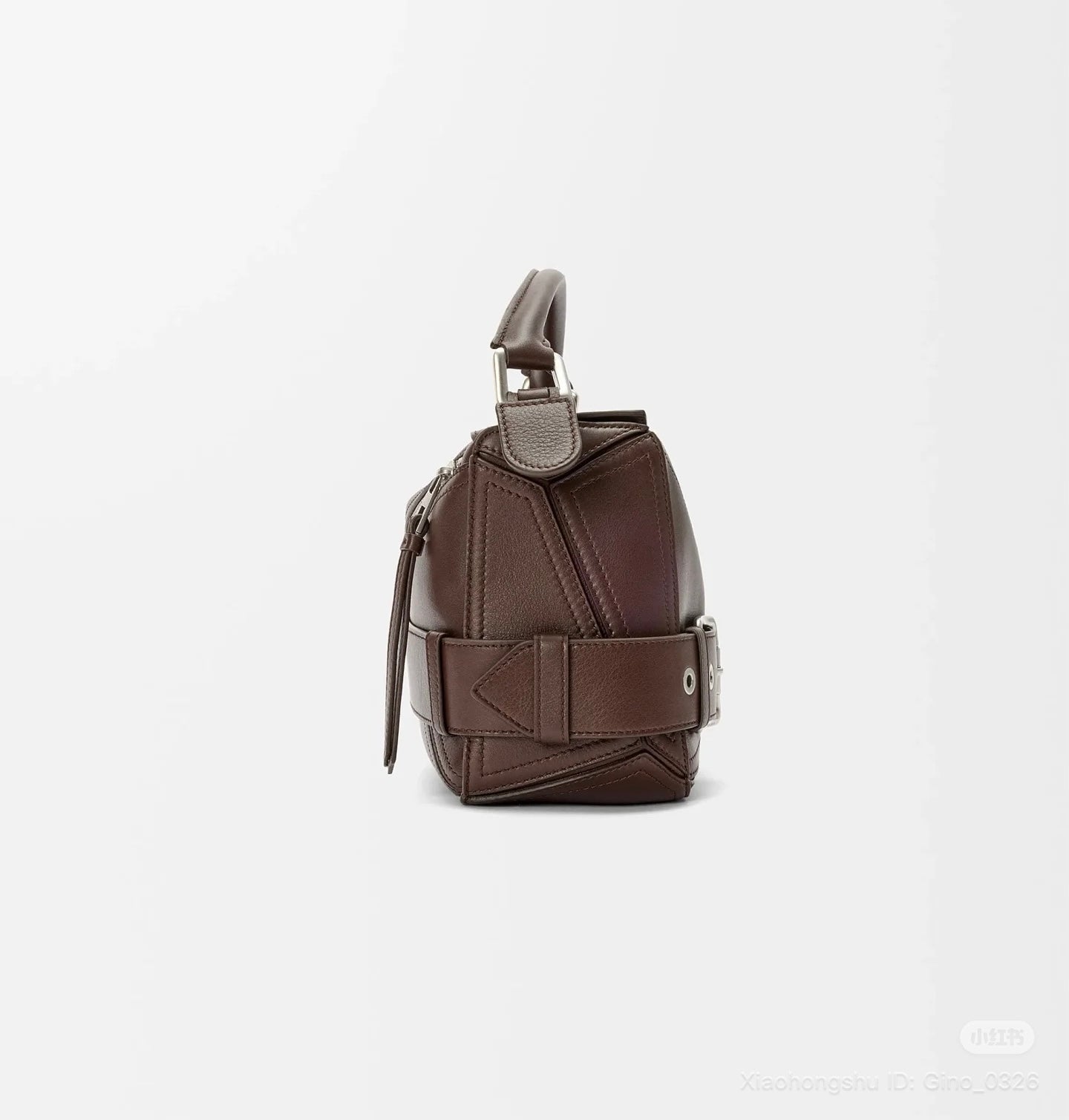 Puzzle Biker Large leather tote bag