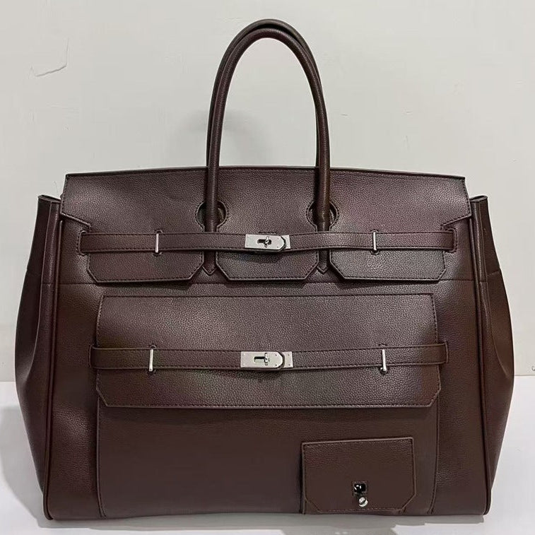 Go‑anywhere leather travel bag