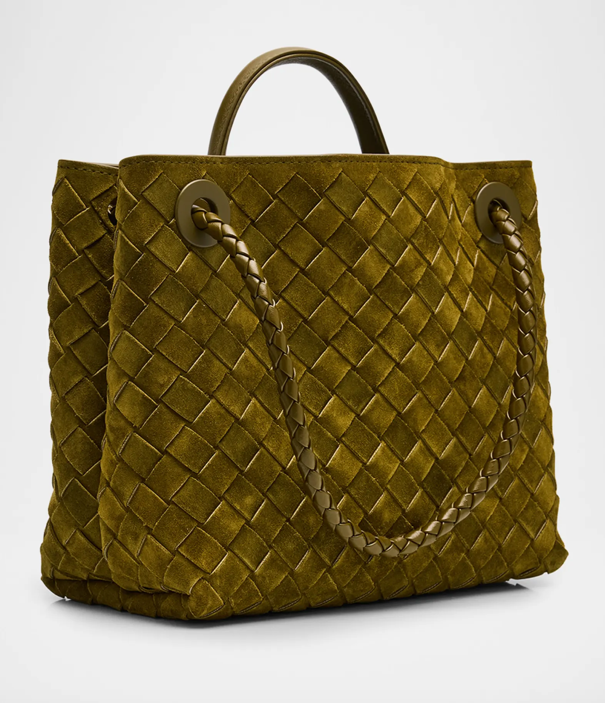 Suede shoulder bag