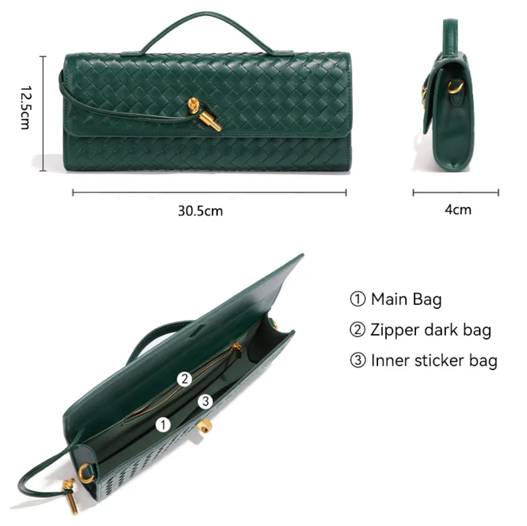 VENE Woven Clutch