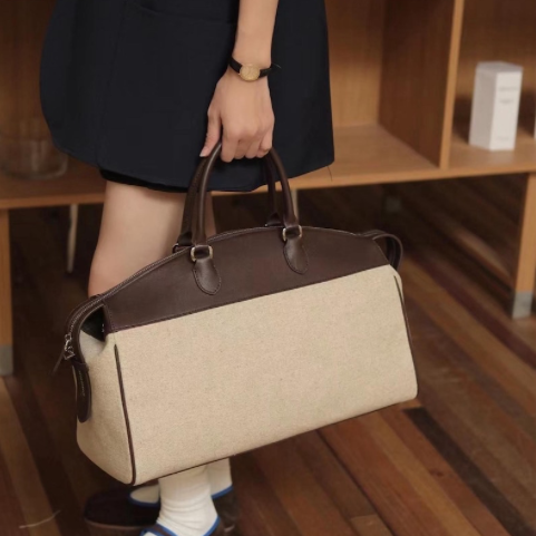 Bowling Leather Canvas bag