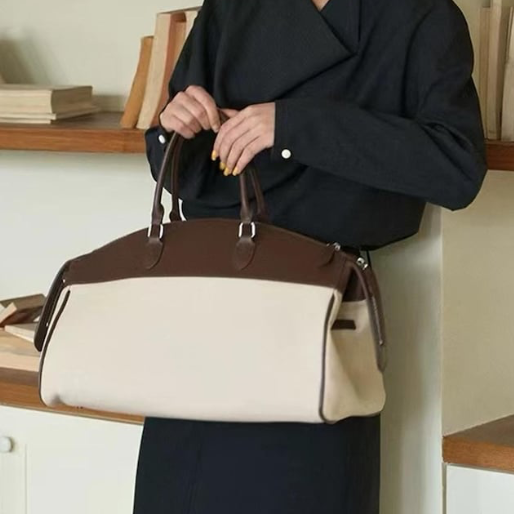 Bowling Leather Canvas bag