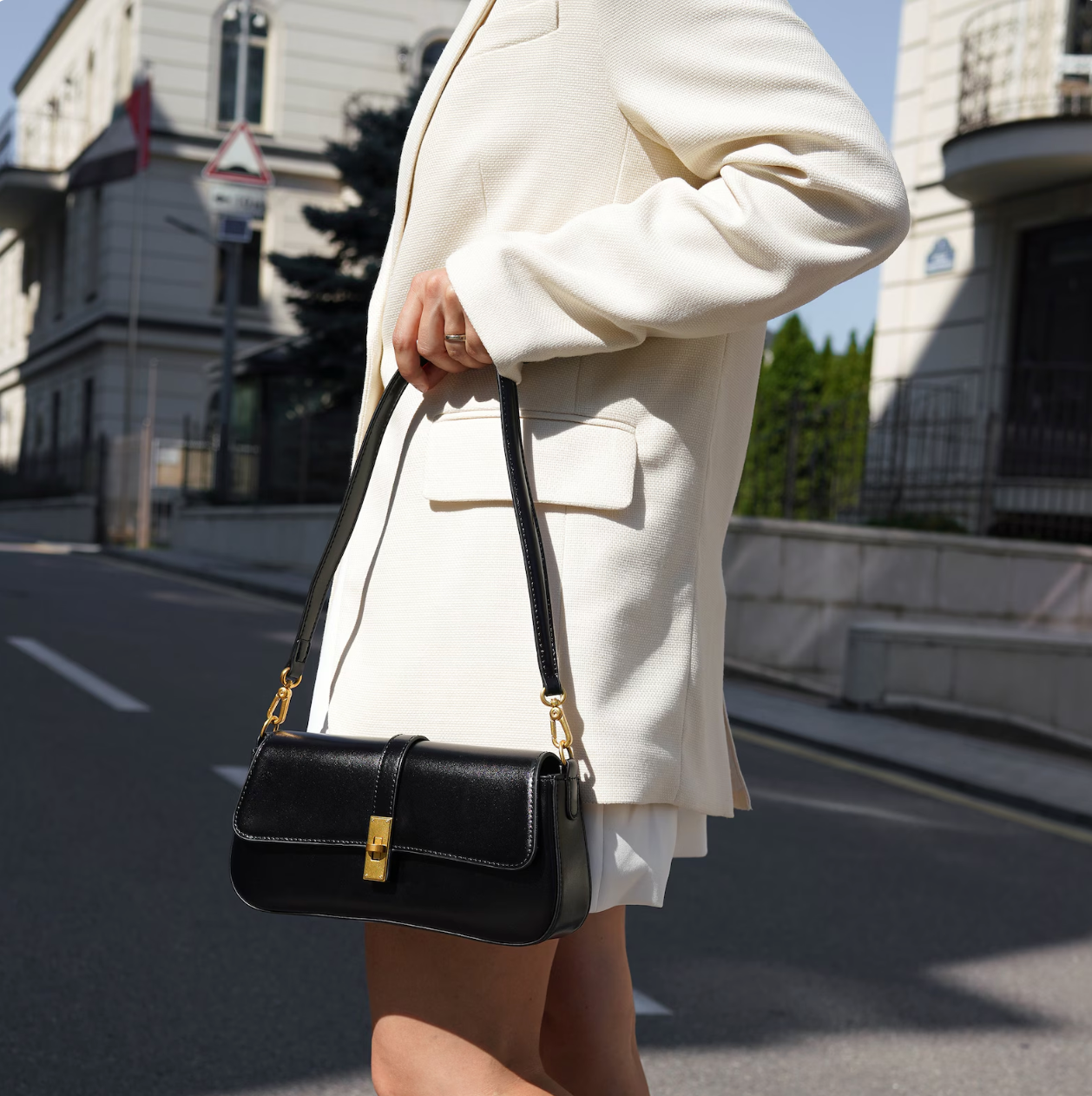 MINA Leather crossbody bag