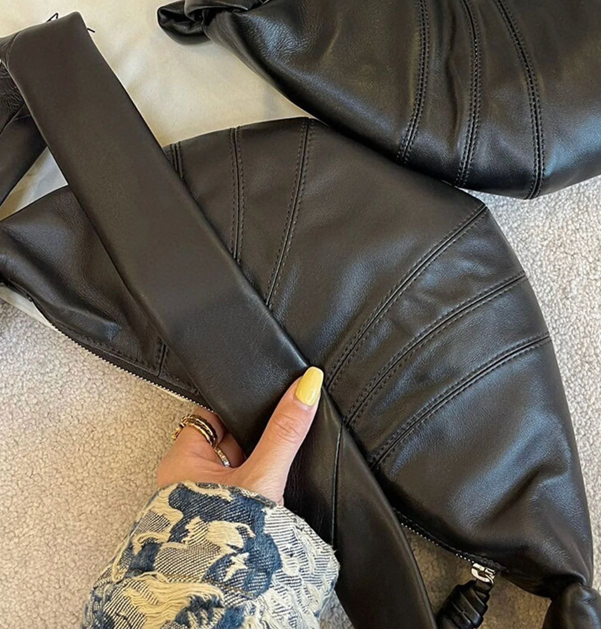 Leather crossbody bag