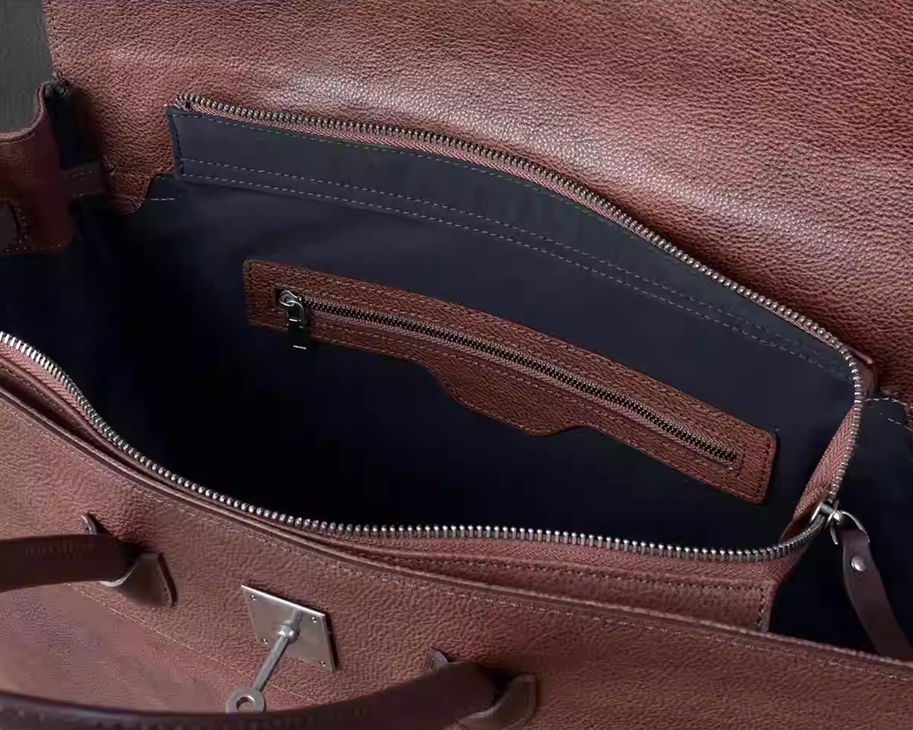 Vintage leather tote